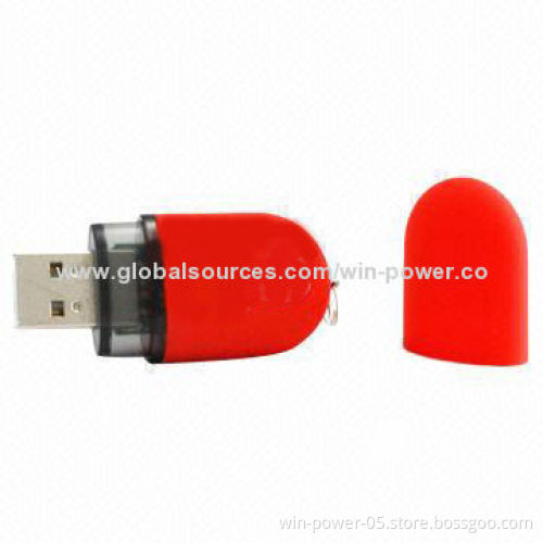 Promotional USB Flash Memory, 64MB-64GB Capacity, Free Pre-loading of Data, Pantone Match Colors